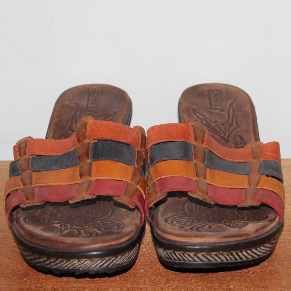 Born Lolo Multicolor Leather Slide Sandals Women's 9 - Picture 5 of 7